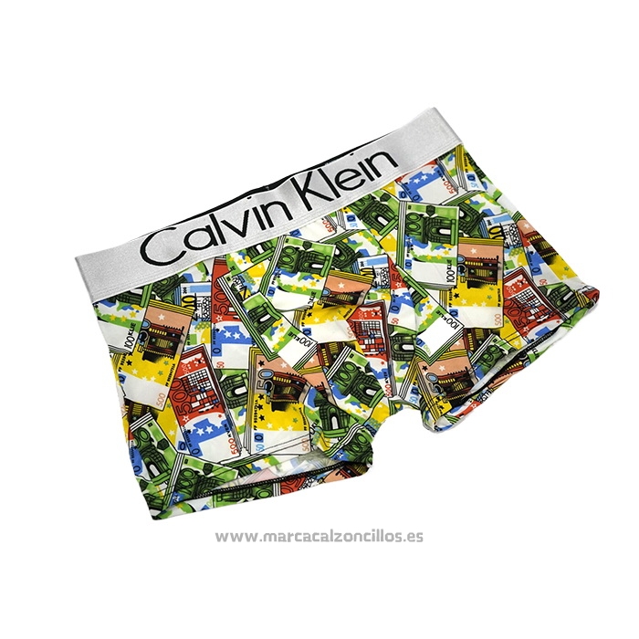 Boxer Calvin Klein Hombre Prints Colors Verde